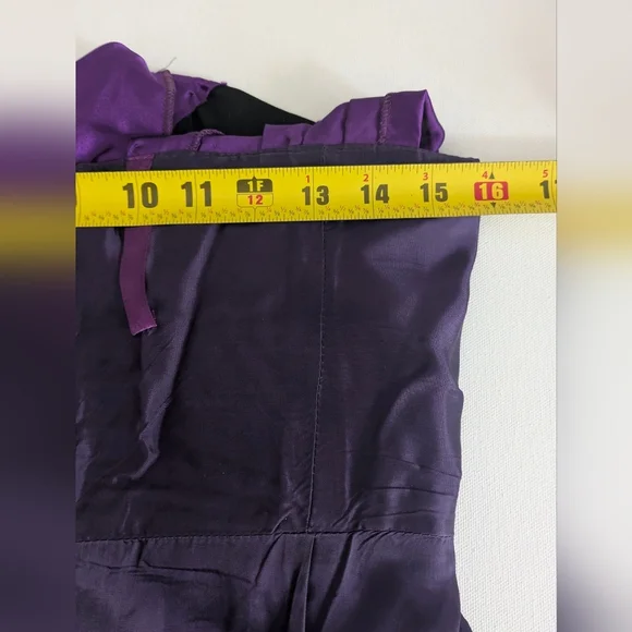 Fashion Finland One Shoulder Purple Long Maxi Dress Sz S Lined Prom Wedding Y2K - Picture 7 of 10